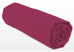 Hoeslaken - LOVELY HOME - LH71613 - 90 x 190 + 30 cm - Fuchsia