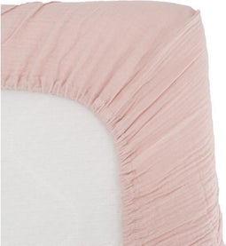 Hoeslaken luier - DOMIVA - 60 x 120 cm - Oudroze - Katoenen gaas