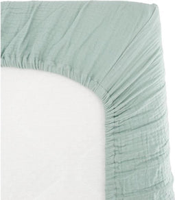 hoeslaken luier - DOMIVA - 70 x 140 cm - Celadon - Katoen gaas