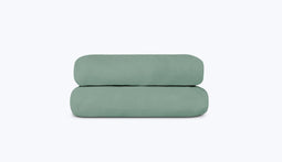 Hoeslaken van mousseline 140 x 190 (cm) / Celadon blauw
