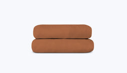 Hoeslaken van mousseline 140 x 190 (cm) / Terracotta