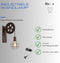 Hoexs - Industriële Wandlamp - Incl. Stekker en Schakelaar - Vintage Katrol Lamp - Wandverlichting