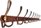 Hoexs Wandkapstok 30 haken - Brons - 96cm - Inclusief bevestigingsmateriaal - Kapstokken - RVS Kapstok