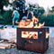 Höfats - Bier Box - Vuurkorf Roest - Vuurkorf - Cortenstaal - Bruin