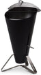 Höfats Cone Barbecue Houtskool - RVS - Ø60 cm - H 1,05 meter - Zwart/Zilver
