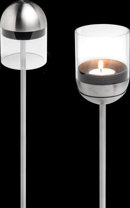 Höfats Grondpin Gravity Candle 120 X 8 Cm Rvs Zilver