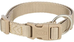 Trixie Premium Hondenhalsband – XXS-XS – Zand – Verstelbaar – 15 cm
