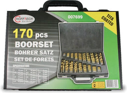 Hofftech - 170-delige borenset - Titanium gecoat