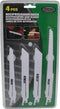 Hofftech Reciprozaagbladen - 3 x 150 mm en 1 x 200 mm - 6 - 10 en 18 TPI