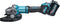 Makita GA038GT203 Accu Haakse Slijper 230mm AWS-Ready XGT 40V Max 5.0Ah in Koffer