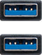 USB 3.0 A to USB A Cable NANOCABLE 10.01.1002 Black