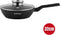 Hoge koekenpan 32 cm - 6.5 L -Aroma Knob - Vaatwasserbestendig - Marmeren Coating, Inductie - 35% Energiebesparing - Geschikt voor Inductie, Gas, Keramiek, Elektrisch