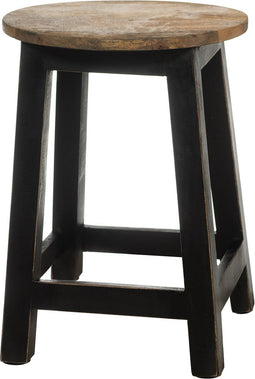 Hoge Kruk - Zwart - Kruk hout - Industriële kruk