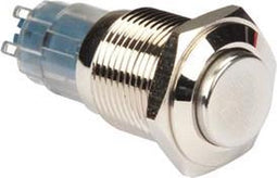 HOGE RONDE METALEN SCHAKELAAR DPDT 2NO 2NC (R1711)