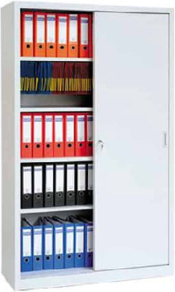 Hoge Schuifdeurkast 195x120x45 Zwart