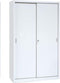 Hoge Schuifdeurkast 195x120x45 Zwart