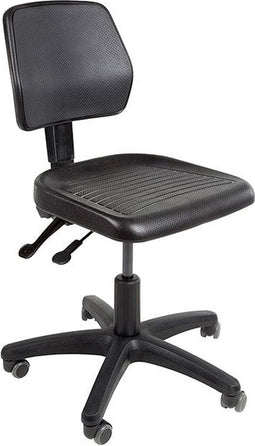 Hoge Werkstoel model 418 met glijdoppen