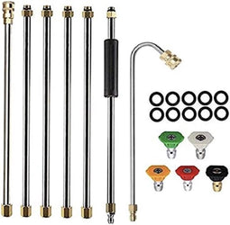Hogedrukreiniger - Verlengstukken Dakreiniger Lance Nozzle - 4000 Psi 5 Tips Venster Wassen Accessoires Power Washer