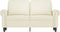 vidaXL - Tweezitsbank - 120 - cm - fluweel - crèmekleurig