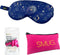 SMUG Slaapmasker met Roze Oordopjes en Opbergzakje - 100% Verduisterend - Verstelbaar Oogmasker in Satijn - Blue Celestial