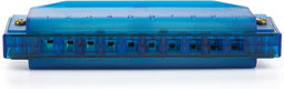 Hohner translucent harmonica kunststof Blauw - voor kinderen - beginner mondharmonica
