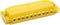 Hohner translucent harmonica kunststof Geel - voor kinderen - beginner mondharmonica