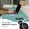 Wurk bureau onderlegger - 80 x 40 cm - turquoise