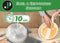 JUST PERFECTO JL-999 - 11-delige pannenset - Afneembare handgrepen - Beige (11 stuks)