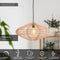 Lucide MAGALI - Hanglamp - Ø 56 cm - Hoogte verstelbaar - Naturel