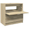 vidaXL - Wastafelkast - 59x37x59 - cm - bewerkt - hout - sonoma - eikenkleurig