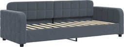 vidaXL - Slaapbank - 80x200 - cm - fluweel - donkergrijs