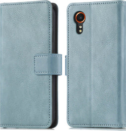 imoshion Hoesje Geschikt voor Samsung Galaxy Xcover 7 Hoesje Met Pasjeshouder - imoshion Luxe Bookcase - Lichtblauw