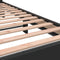 vidaXL - Bedframe - bewerkt - hout - en - metaal - zwart - 90x190 - cm