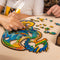 UNIDRAGON Houten Puzzel Voor Volwassenen Dier - Beschermende Draak - 183 stukjes - Medium 21x33 cm