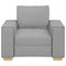 Sofa Stoel Wolk Grijs 60 cm Stof