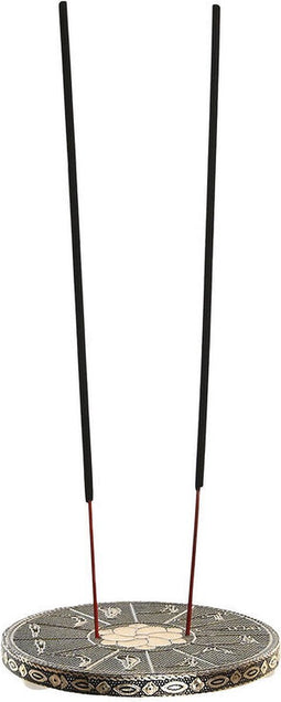 Holder DKD Home Decor Incense Wood Aluminium 10 x 10 x 1 cm Indian Man