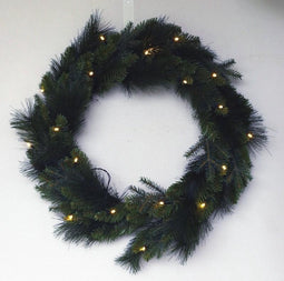 Holiday Tree - Fraser krans 50 cm met warm LED kerstboom