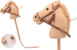 Holly Horse - Hobby paard met geluid ca. 80 cm met halster , stokpaardje voor hobby horsing om op te rijden voor kinderen stokpaard stokpaarden stok paard