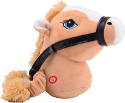 Holly Horse Paardenhoofd Lichtbruin met Elastiek