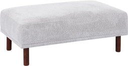 HOLT - Ottomaan - Lichtgrijs - Polyester