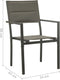 vidaXL - Tuinstoelen - 4 - st - textileen - en - staal - grijs - en - antracietkleurig