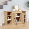 vidaXL - Dressoir - 100x35,5x60 - cm - bewerkt - hout - sonoma - eikenkleurig