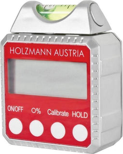 Holzmann Digitale waterpas en hoekmeter - Gradenboog - 90° - metalen behuizing - Magnetisch