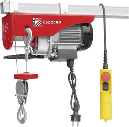 Holzmann Maschinen ESZ250D_230V Elektrische kabeltakel Draagkracht (met keerschijf) 250 kg Draagkracht (zonder keerschi