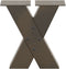 vidaXL - Salontafelpoten - 2 - st - X-vormig - 40x(30-31) - cm - staal - naturel