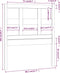 vidaXL - Hoofdbord - 80,5x4x100 - cm - massief - grenenhout - zwart