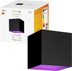 Hombli Muurlamp - Wandlamp binnen - Wandlamp buiten - LED Verlichting - Wandlamp badkamer - Aluminium - Zwart