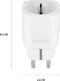 Hombli Slimme Stekker - 220V - WiFi - Timerfunctie - Compatibel met Amazon Alexa en Google Home - Bediening via Hombli App - 1 stuks - Wit