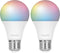 Hombli Slimme verlichting - Wifi lamp E27 color - Geen bridge nodig - 16 Miljoen Kleuren en alle Wittinten - Smart LED - Dimbaar en Tunable - Promopack 1+1