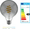 Hombli Smart Filament Bulb - E27 G95 - Smokey - Globe - Warm wit licht - Koel wit licht - Vintage look - Wifi - 1 Stuk